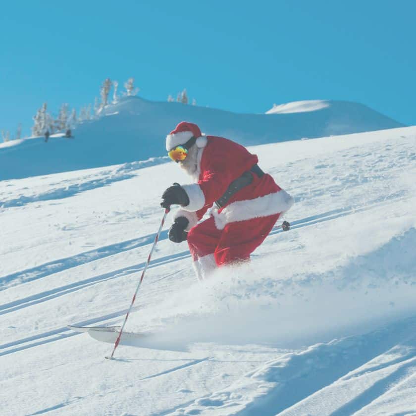 Christmas skiing La Plagne