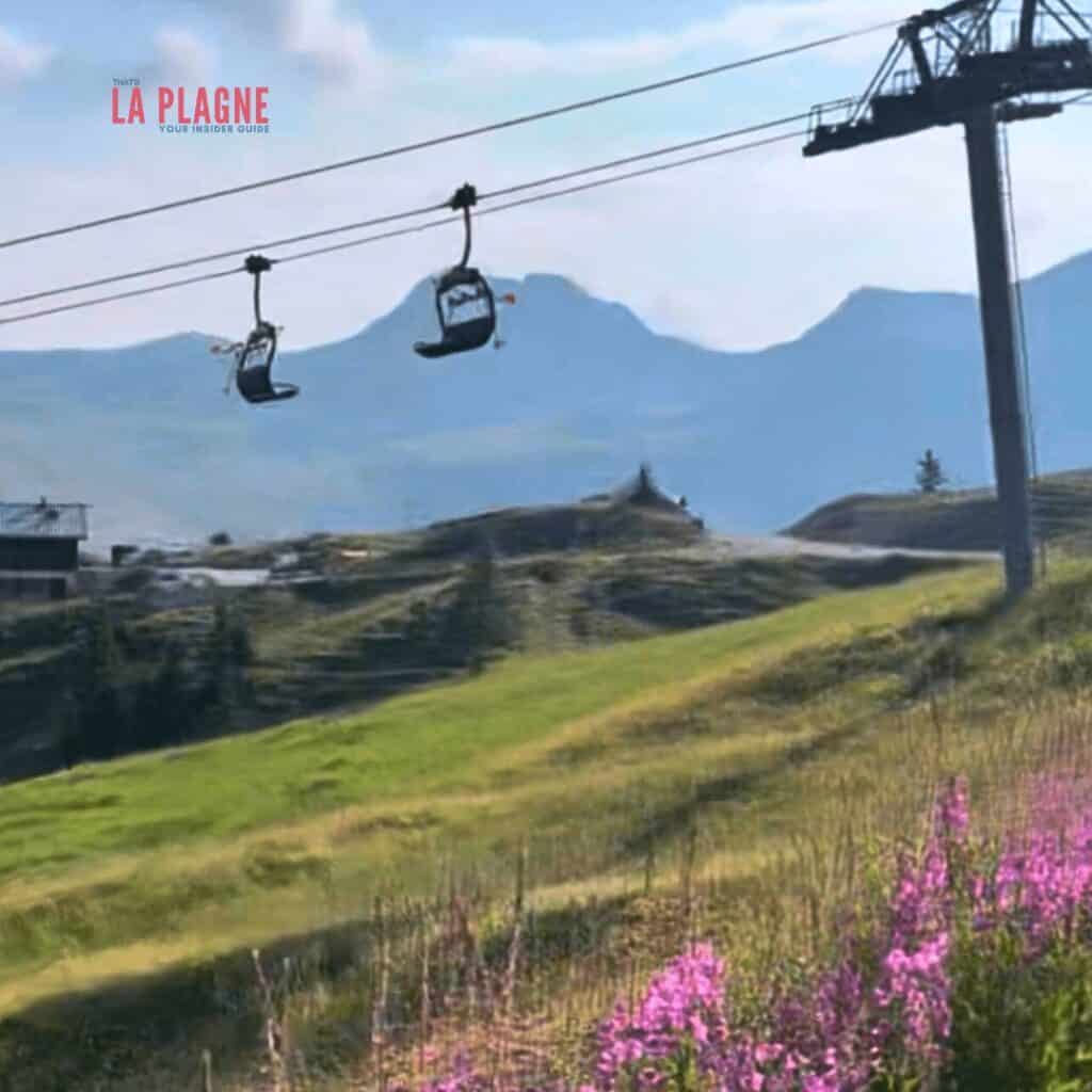 La Plagne in summer village life