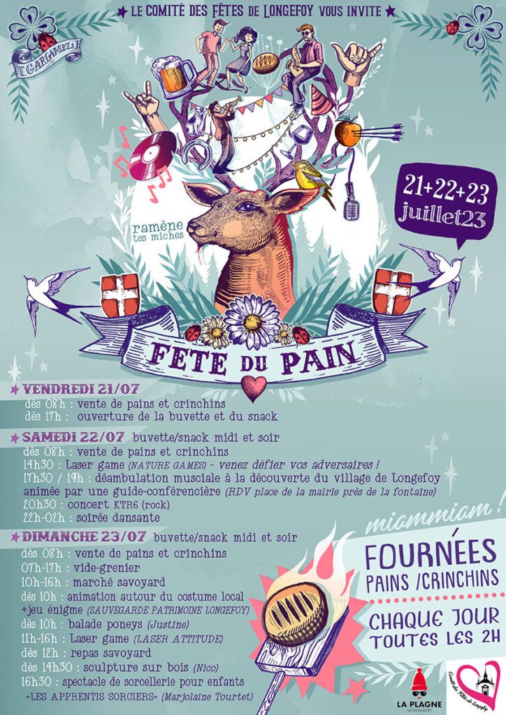 La Plagne summer events Bread Festival Longefoy
