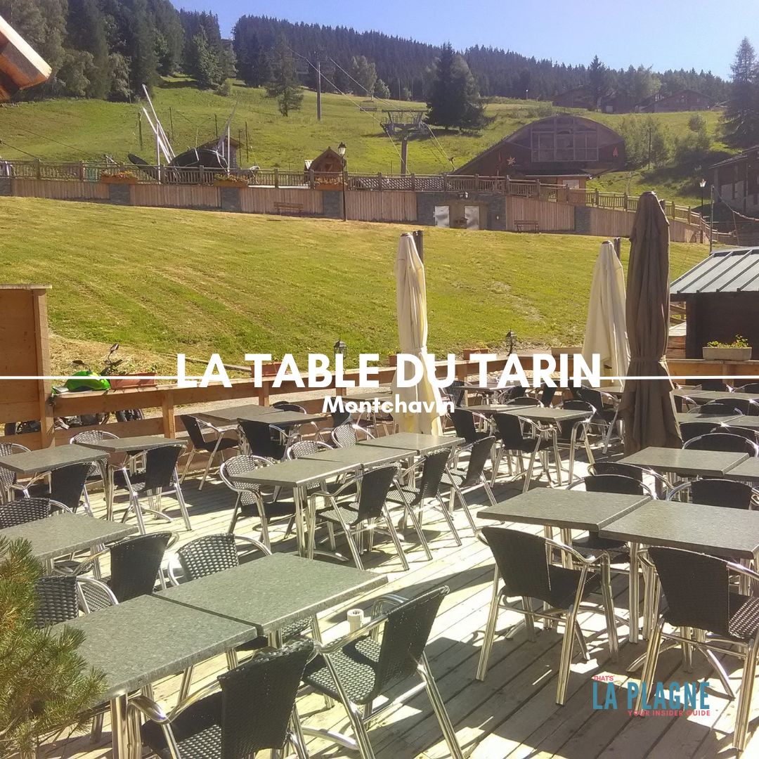 La Plagne bars and après ski directory La Table du Tarin Bar