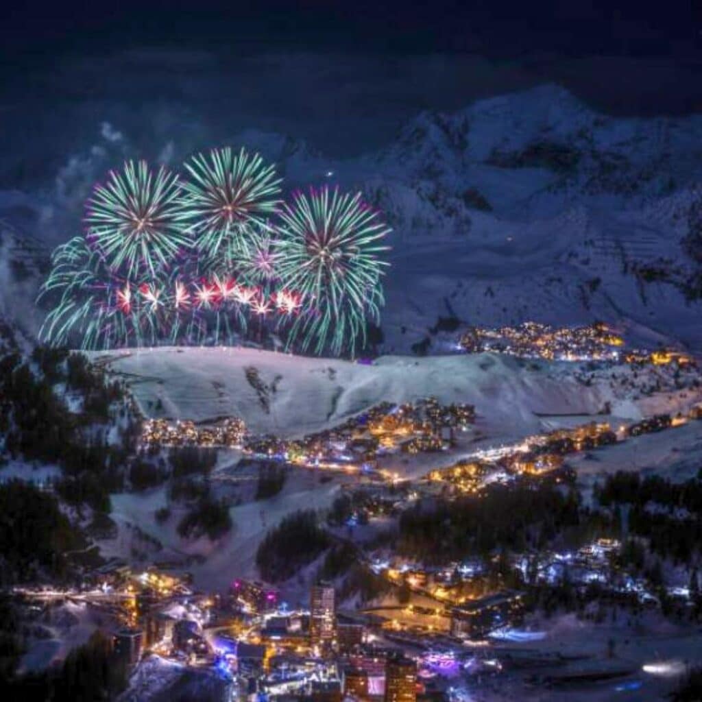 La Plagne New Year fireworks 2023/24