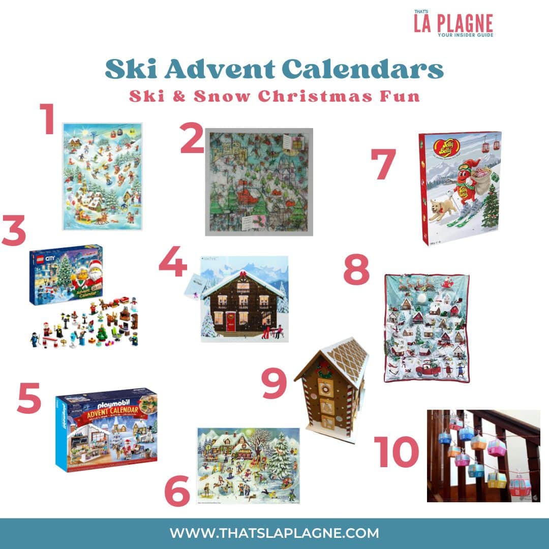 Ski advent calendar Christmas fun