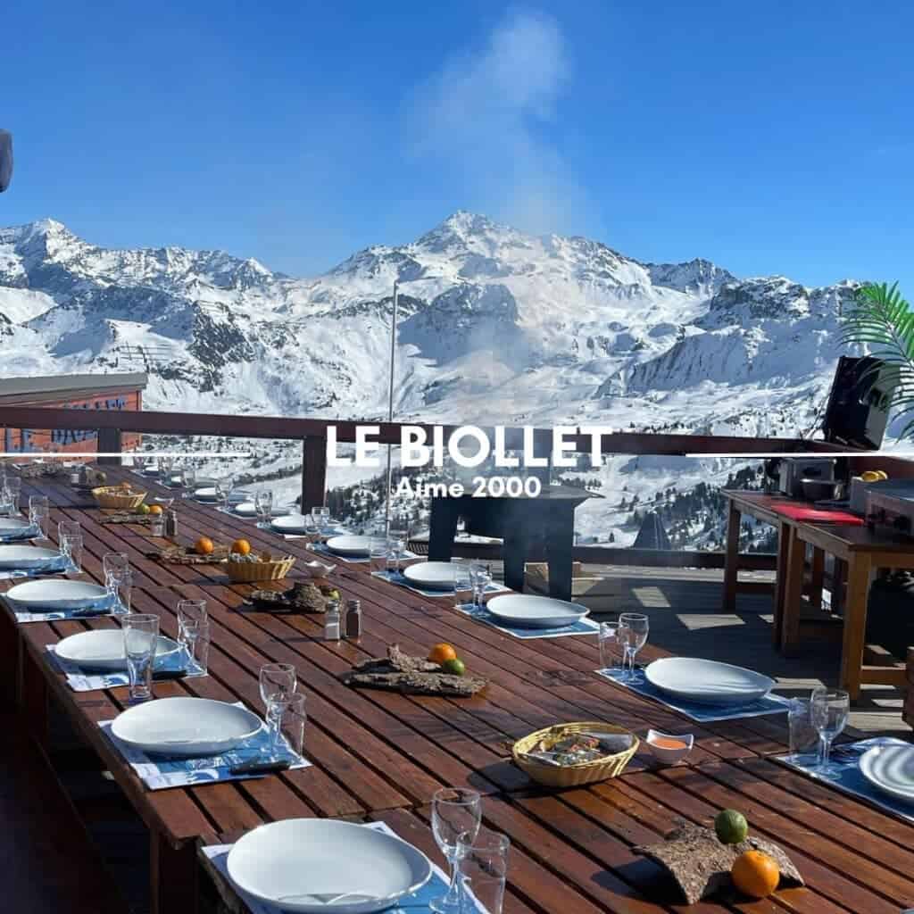 Le Biollet restaurant La Plagne Aime 2000