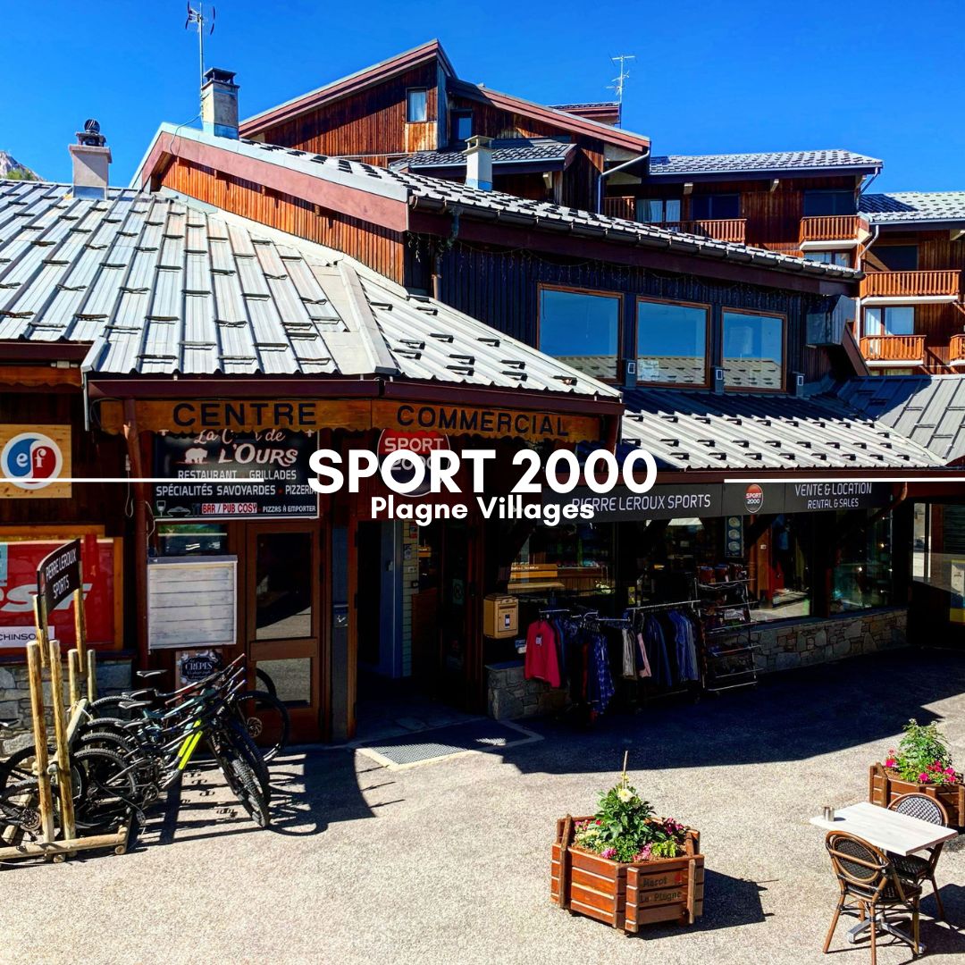 Sport 2000 ski hire Plagne Villages