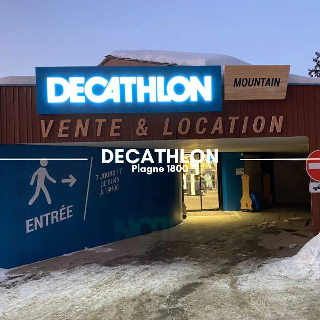 Decathlon ski hire Plagne 1800