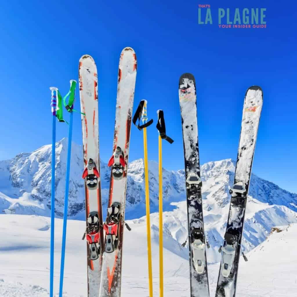 spring skiing la plagne