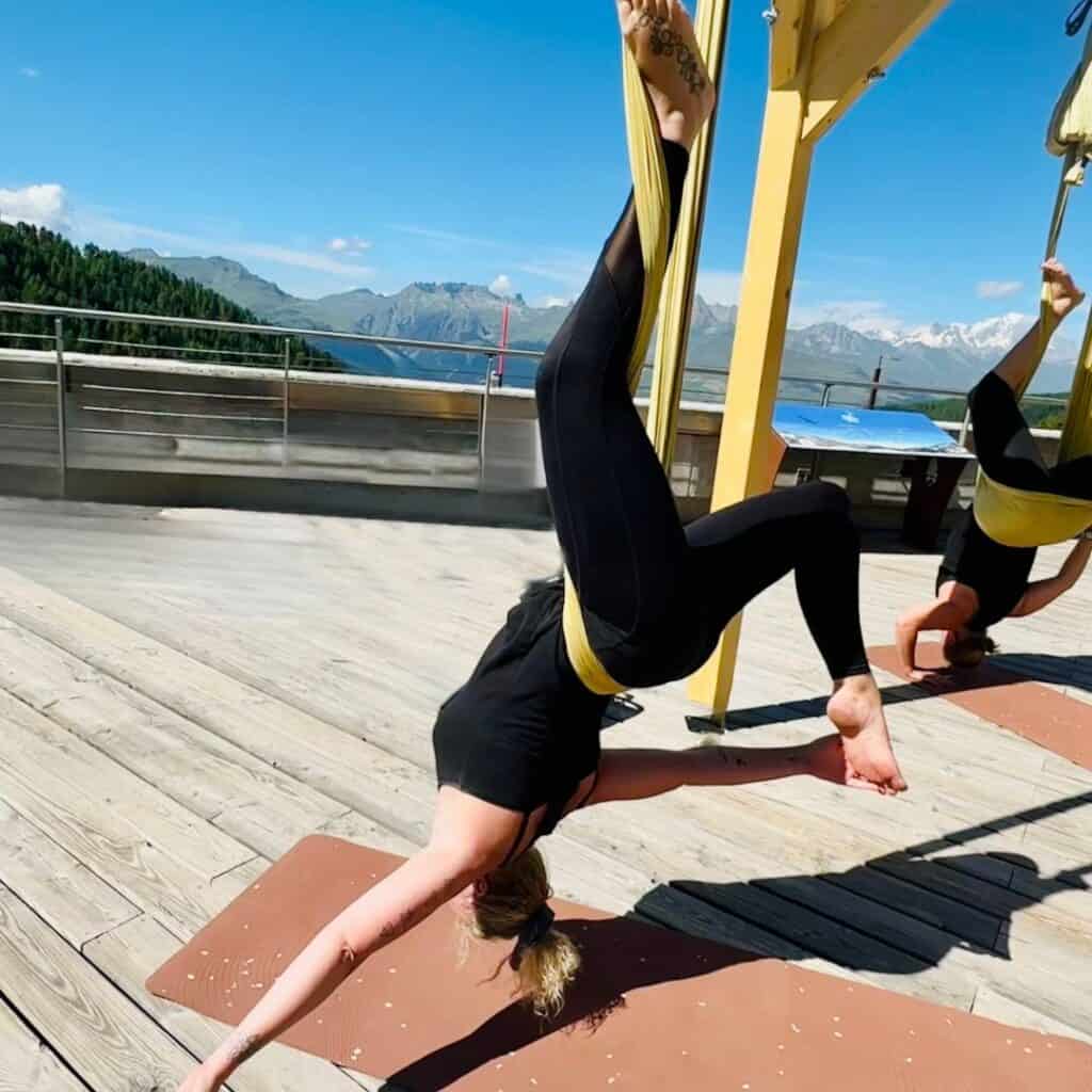 Aerial yoga la plagne