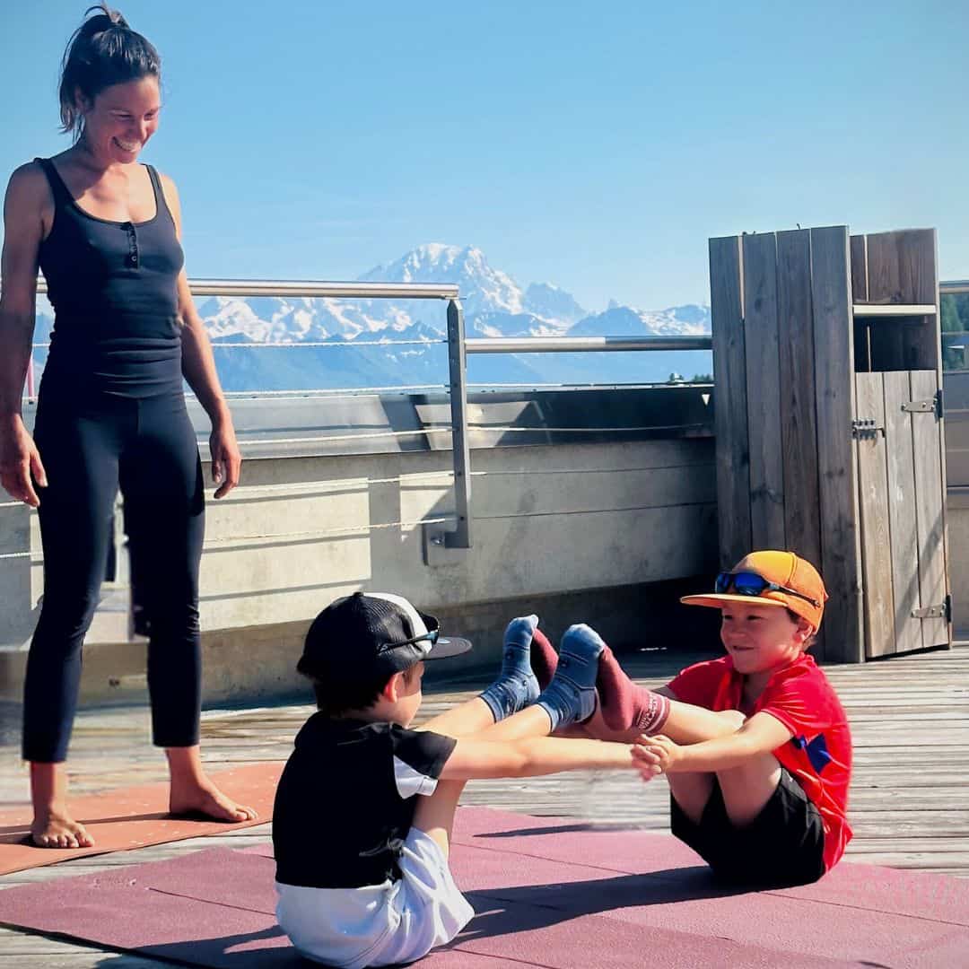 Kids yoga la plagne
